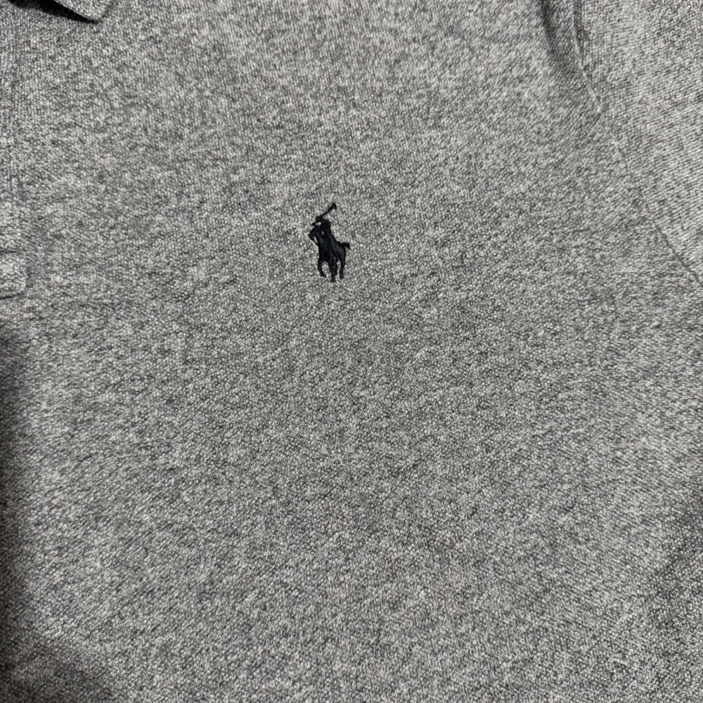 Polo‎ Ralph Lauren Mens XXL Classic Fit Heather Grey Short Sleeve Polo Shirt